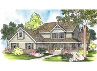 This image shows the Country Style for this set of house plans.
