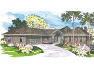 This image shows the traditional style for this set of house plans.