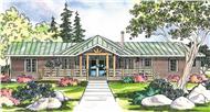 This image shows the log style for this set of house plans.