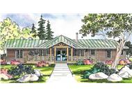 This image shows the log style for this set of house plans.