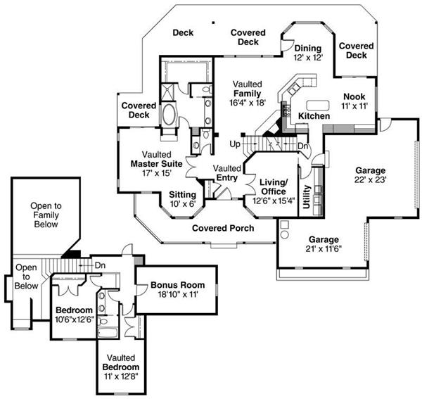 Floor Plans for this set of house plans.