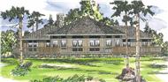 This image shows the Contemporary Style for this set of house plans.
