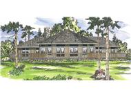 This image shows the Contemporary Style for this set of house plans.