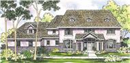 This image shows the Colonial Style of this set of house plans.