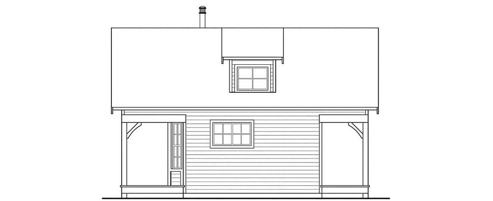 Home Plan Rear Elevation