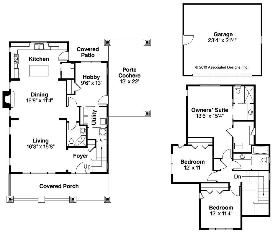 Craftsman Bungalow Home With 3 Bedrms 2026 Sq Ft Plan 108 1530