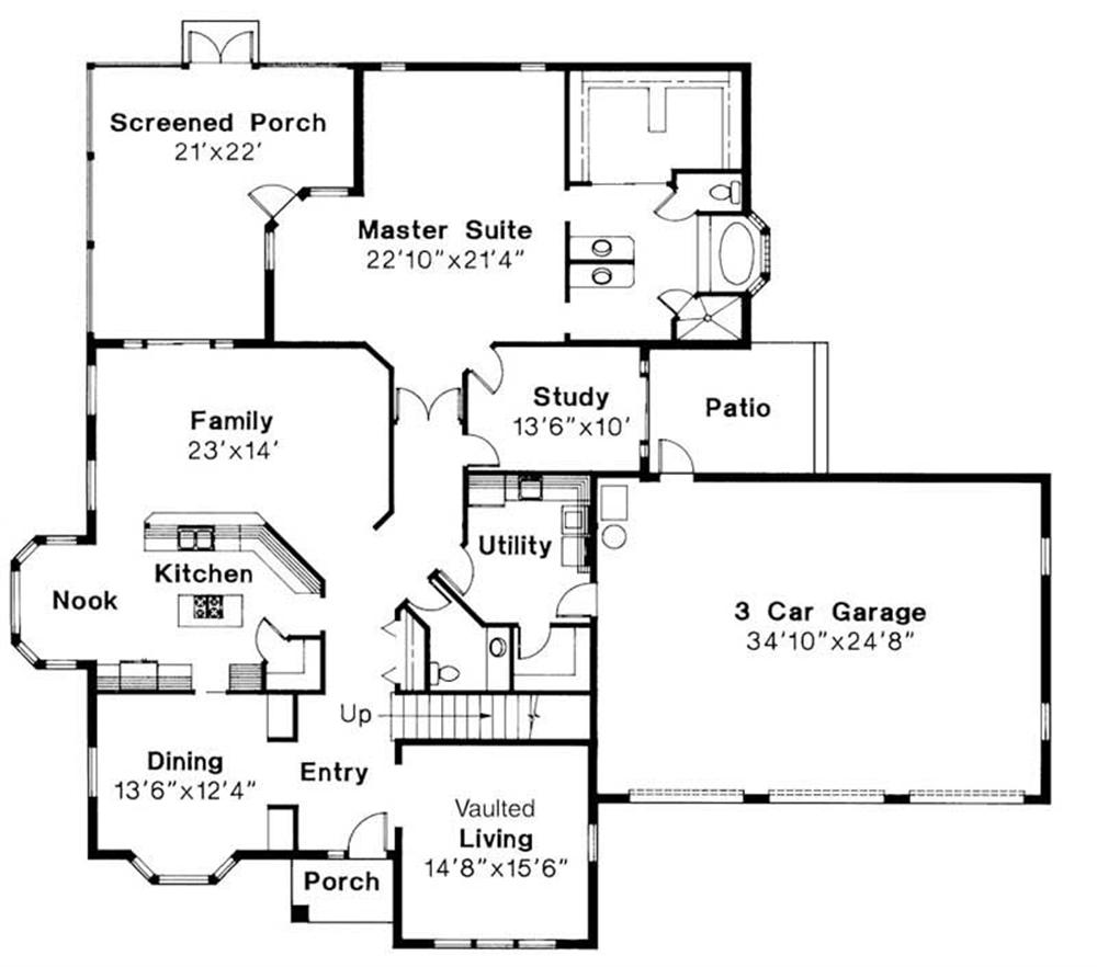 First Floor Floor Plan for Amherst
