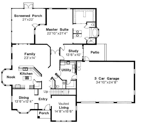 First Floor Floor Plan for Amherst