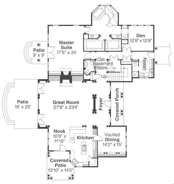 First Floor Floor Plan for Everheart