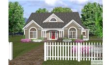 This is a computer rendering of these Country Houseplans.
