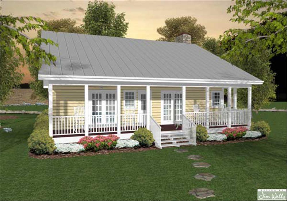 Home Plan Rear Elevation