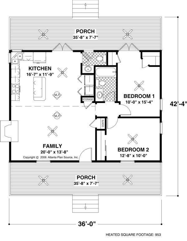 Small Open Floor House Plans