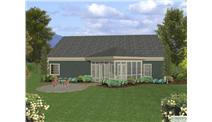 Home Plan Rear Elevation