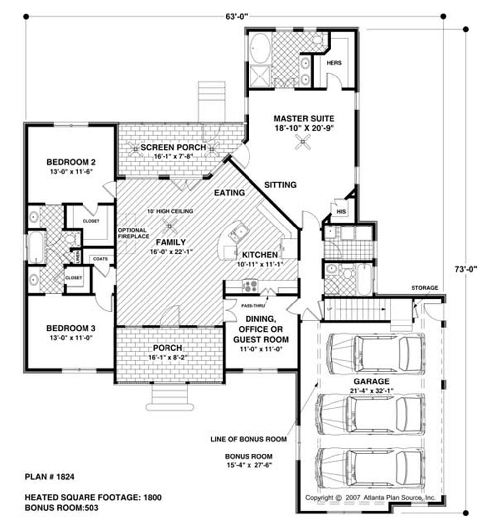 Floor Plan First Story