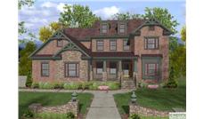 This is a computer-rendered image for these Craftsman Houseplans.