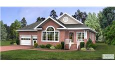 This image is a colorful computer rendering of these Bungalow Homeplans.