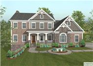 This image shows the front elevation of these Craftsman House Plans.