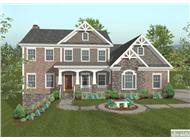 This image shows the front elevation of these Craftsman House Plans.