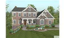 This image shows the front elevation of these Craftsman House Plans.