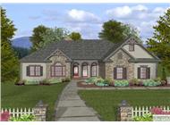 This is the final front elevation of this category of Ranch Houseplans.
