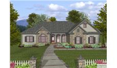 This is the final front elevation of this category of Ranch Houseplans.