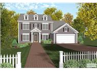 This image is the front elevation of these Colonial House Plans.