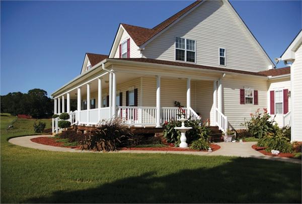 109-1093 house plan porch side view