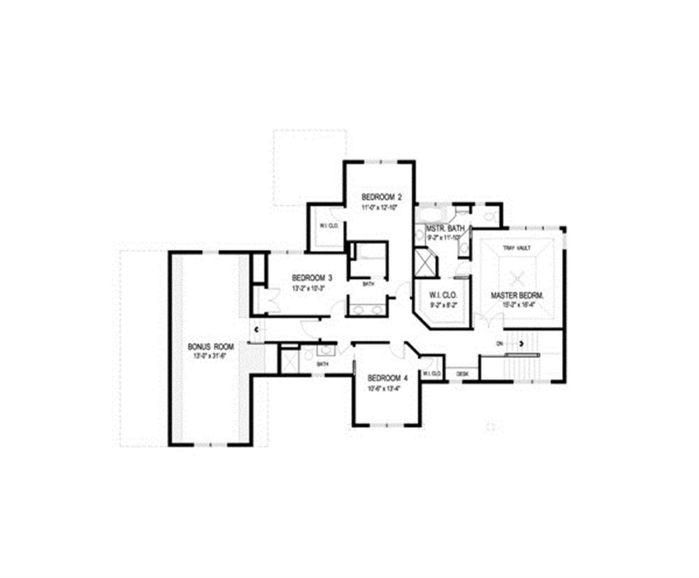 109-1191 home plan second level