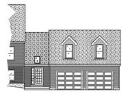 This is the front elevation of these Garage Plans.
