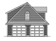 This is the front elevation for these Garage Plans.