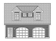 This is a black and white rendering of these garage plans.