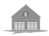 This is a front elevation of these garage plans.