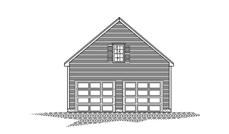 This is a front elevation of these garage plans.