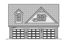 This is the front elevation of these garage plans.