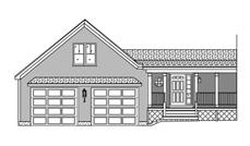 This is a front elevation of these garage plans.