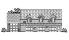 This is the front elevation of these Garage Plans.