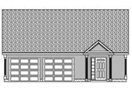 This is a black and white rendering of these Garage Plans