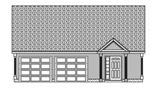 This is a black and white rendering of these Garage Plans