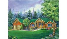 This is a colored image of the craftman Home Plans 