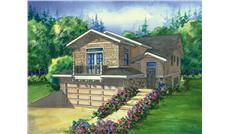 This image shows a colored rendering of the Stoneybrook Country Homeplans.