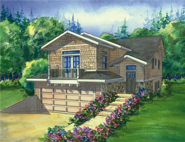 This image shows a colored rendering of the Stoneybrook Country Homeplans.