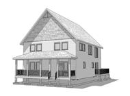 This is the colored rendering of the Yosemite Vacation Home Plans.