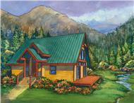 This image is a colored rendering of Jasper Vacation Homeplans.