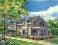 This image is a colored rendering of Country Homeplans Corbin Park.
