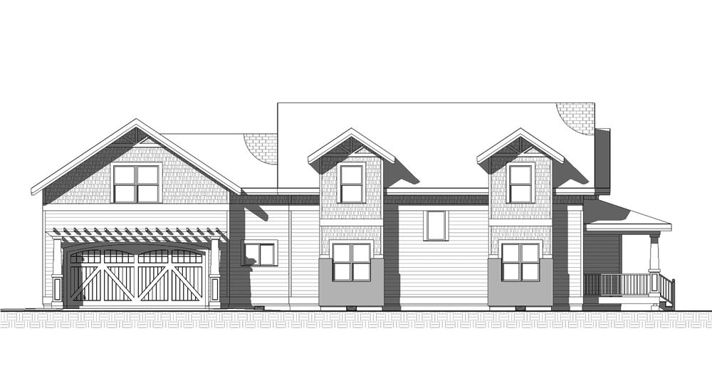 Home Plan Right Elevation