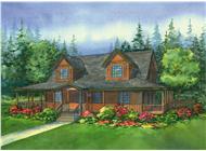 This image is a colored rendering of the Northwood Country Homeplans.