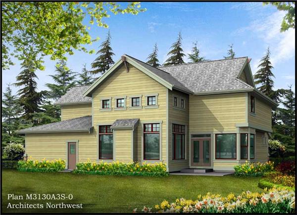 Home Plan Rear Elevation