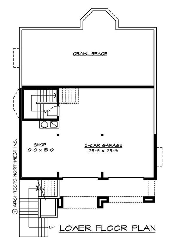 Floor Plan Lower Story & Garage