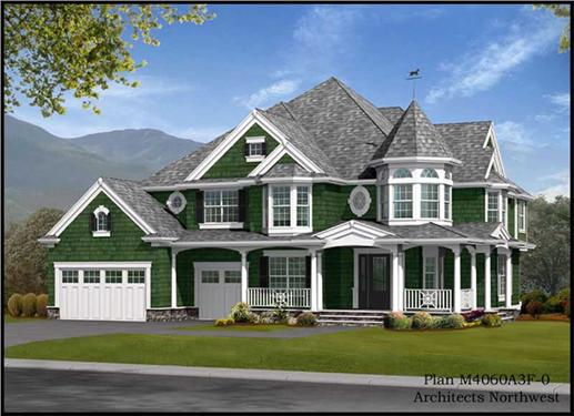 Home Plans color rendering.