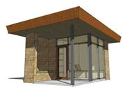 This is a 3D rendering of these Small House Plans.